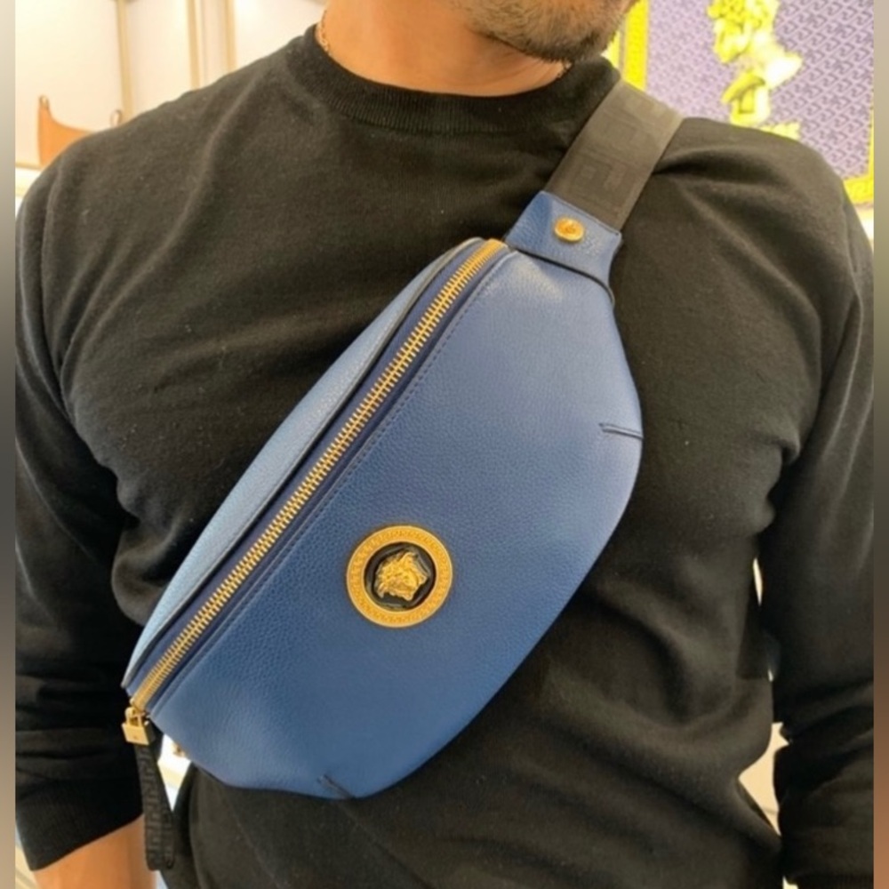 Versace Medusa Icon Waist Bag Belt Bag Leather